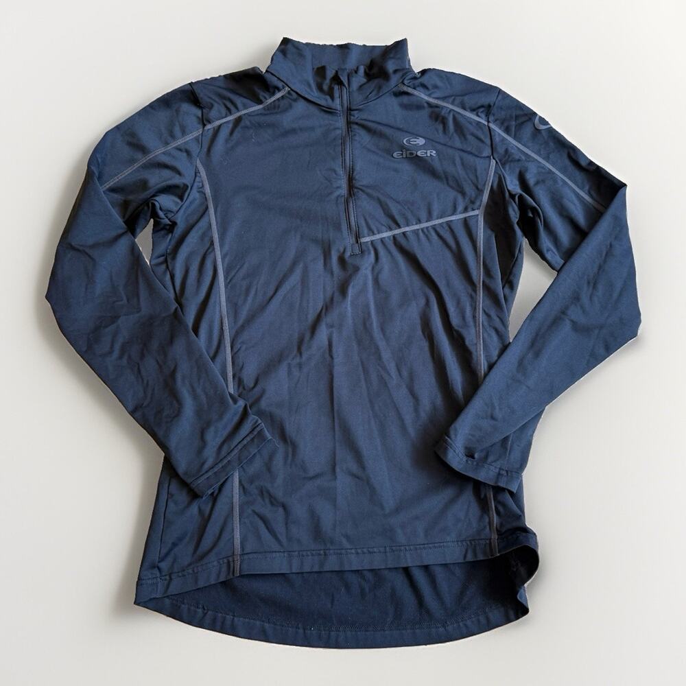 Eider Half Zip Black Pullover Base Layer Shirt Size Medium Performance